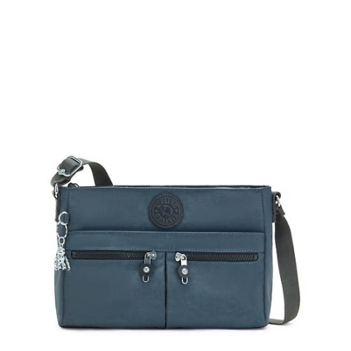 Kipling New Angie Crossbody Bags Navy Grey | USA-61GNRI