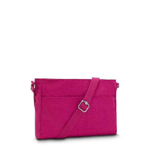 Kipling New Angie Fashion Crossbody Bags Pink Fuchsia | USA-19GRLQ