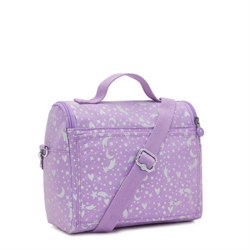 Kipling New Kichirou Printed Lunch Bag Purple | USA-38HEXN