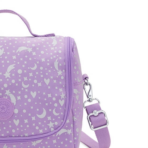 Kipling New Kichirou Printed Lunch Bag Purple | USA-38HEXN