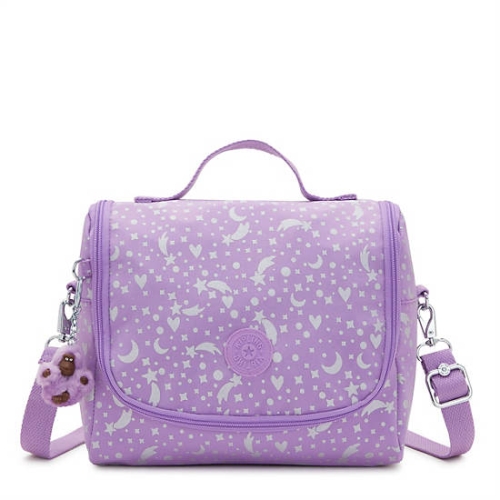 Kipling New Kichirou Printed Lunch Bag Purple | USA-38HEXN