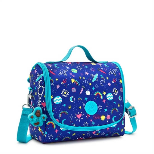 Kipling New Kichirou Printed Lunch Bags Blue | USA-80XFMG