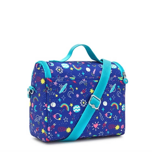 Kipling New Kichirou Printed Lunch Bags Blue | USA-80XFMG