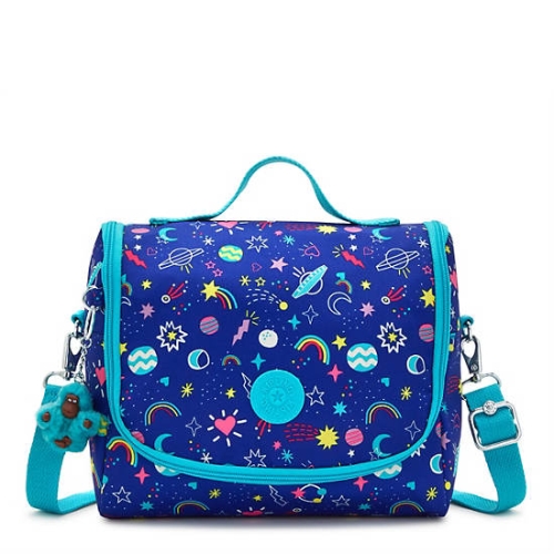 Kipling New Kichirou Printed Lunch Bags Blue | USA-80XFMG