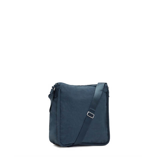 Kipling Oswin Shoulder Bag Pouches Navy Grey | USA-89IJHN