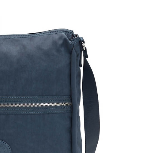 Kipling Oswin Shoulder Bags Navy Grey | USA-51BYLR