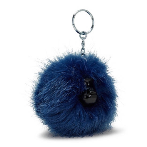 Kipling Pompom Monkey Keychains Blue | USA-08CXVH