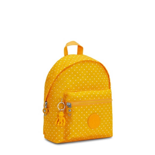 Kipling Reposa Printed Backpacks Yellow | USA-87AEJC