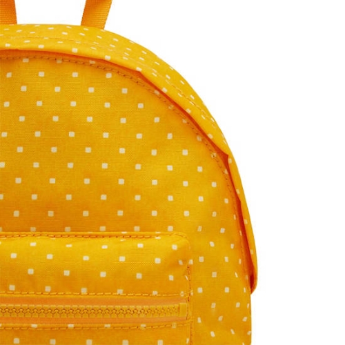 Kipling Reposa Printed Backpacks Yellow | USA-87AEJC