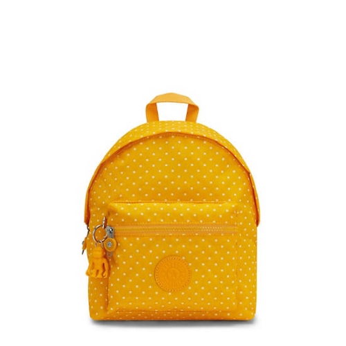 Kipling Reposa Printed Backpacks Yellow | USA-87AEJC