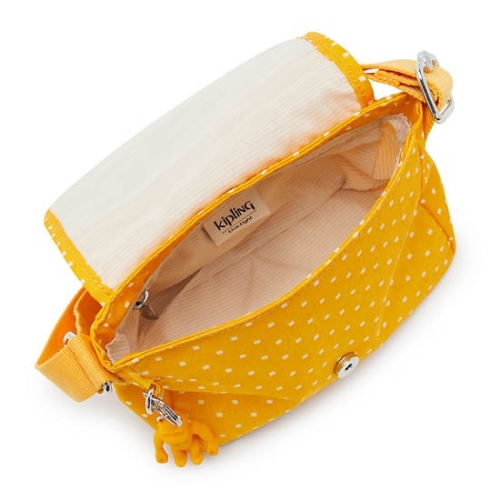 Kipling Sabian Classic Printed Crossbody Mini Bags Yellow | USA-16YXFV