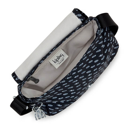 Kipling Sabian Printed Crossbody Mini Bags Blue | USA-15HPBY