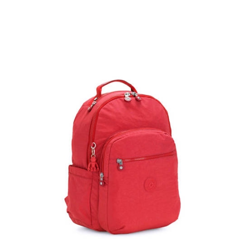 Kipling Seoul Small Classic Tablet Backpacks Red | USA-54NRAI