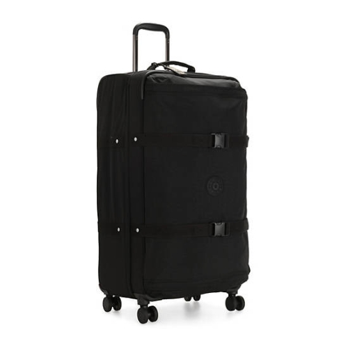 Kipling Spontaneous Large Rolling Suitcases Black | USA-31AOGV