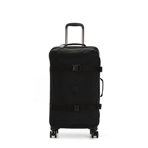 Kipling Spontaneous Medium Rolling Suitcases Black | USA-34VLNK