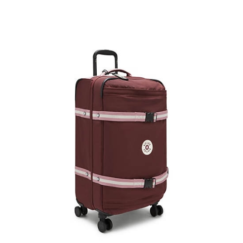 Kipling Spontaneous Medium Rolling Suitcases Red | USA-59EODS