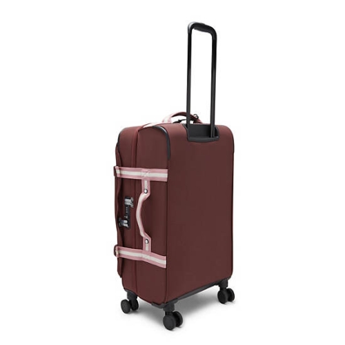 Kipling Spontaneous Medium Rolling Suitcases Red | USA-59EODS