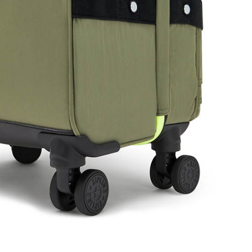 Kipling Spontaneous Medium Rolling Suitcases Olive | USA-68AXUG