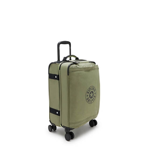 Kipling Spontaneous Small Rolling Suitcases Olive | USA-71MQRA