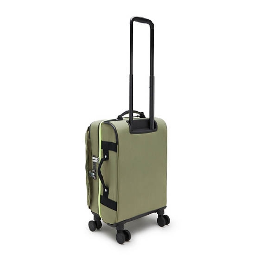 Kipling Spontaneous Small Rolling Suitcases Olive | USA-71MQRA