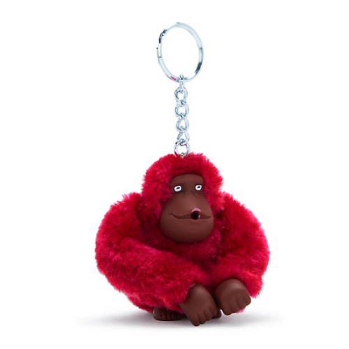 Kipling Sven Monkey Keychains Burgundy | USA-32SIGD