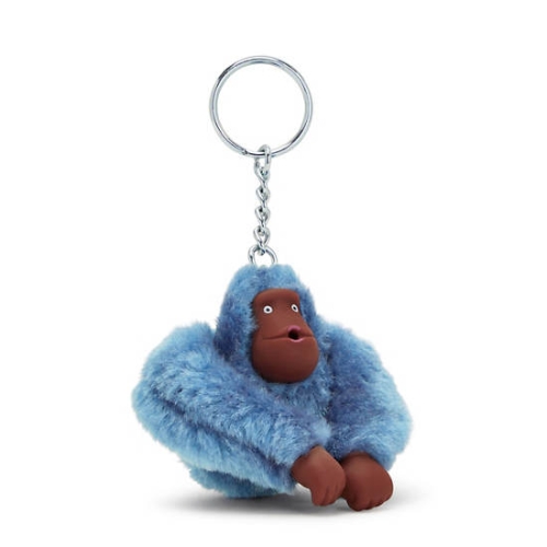 Kipling Sven Small Monkey Keychains Blue | USA-68IWVL