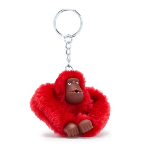 Kipling Sven Small Monkey Keychains Red Pink | USA-39CDZJ