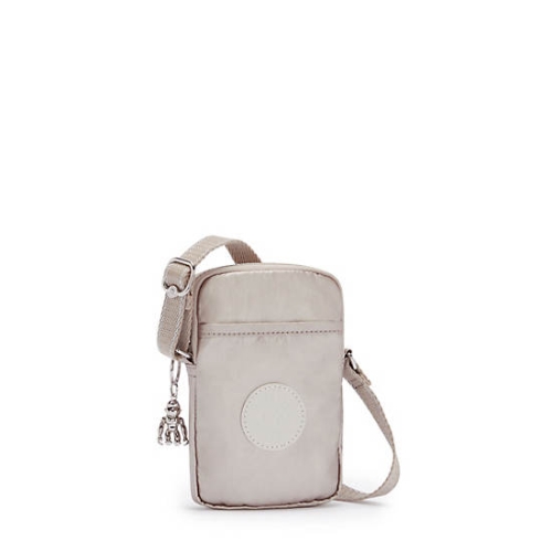 Kipling Tally Metallic Phone Bags Beige | USA-12UPGW