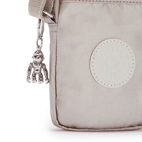 Kipling Tally Metallic Phone Bags Beige | USA-12UPGW