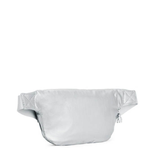 Kipling Yasemina Extra Large Metallic Waist Pack Pouches Silver | USA-21JNAC