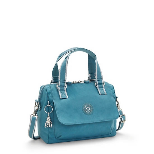 Kipling Zeva Handbags Turquoise | USA-76MSKG