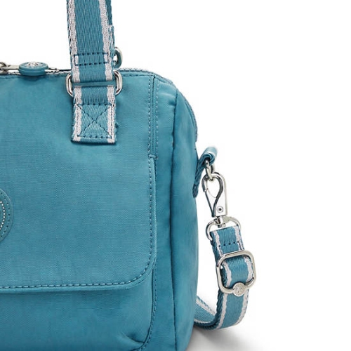 Kipling Zeva Handbags Turquoise | USA-76MSKG